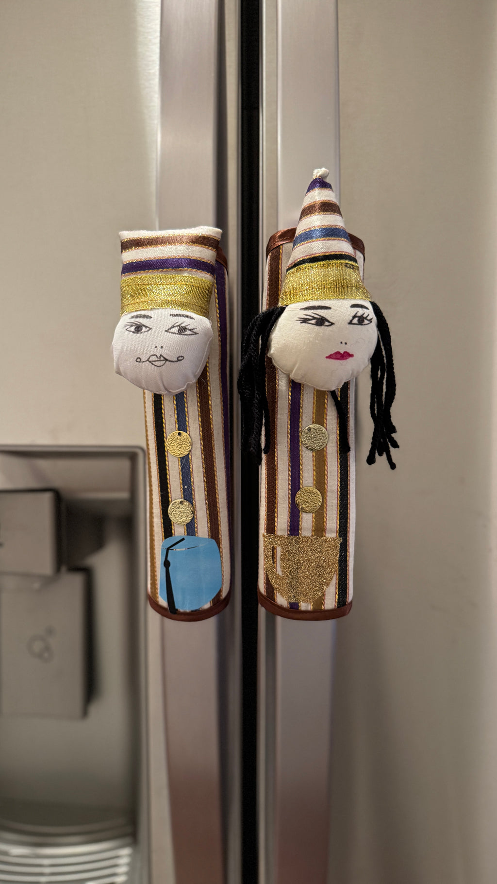 Pair of Fridge handle cover Multicolor