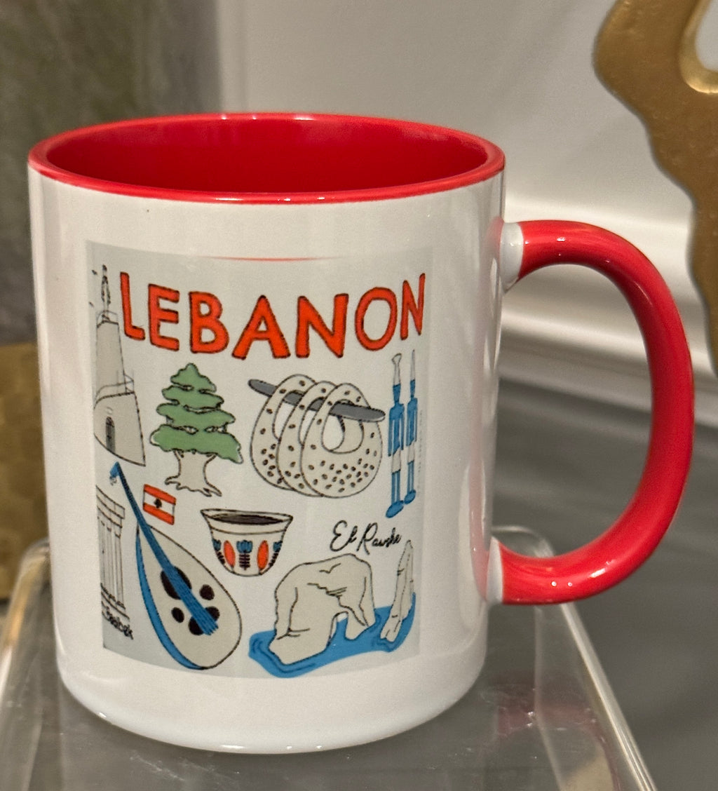 Coffee Mug designed with Lebanese Theme