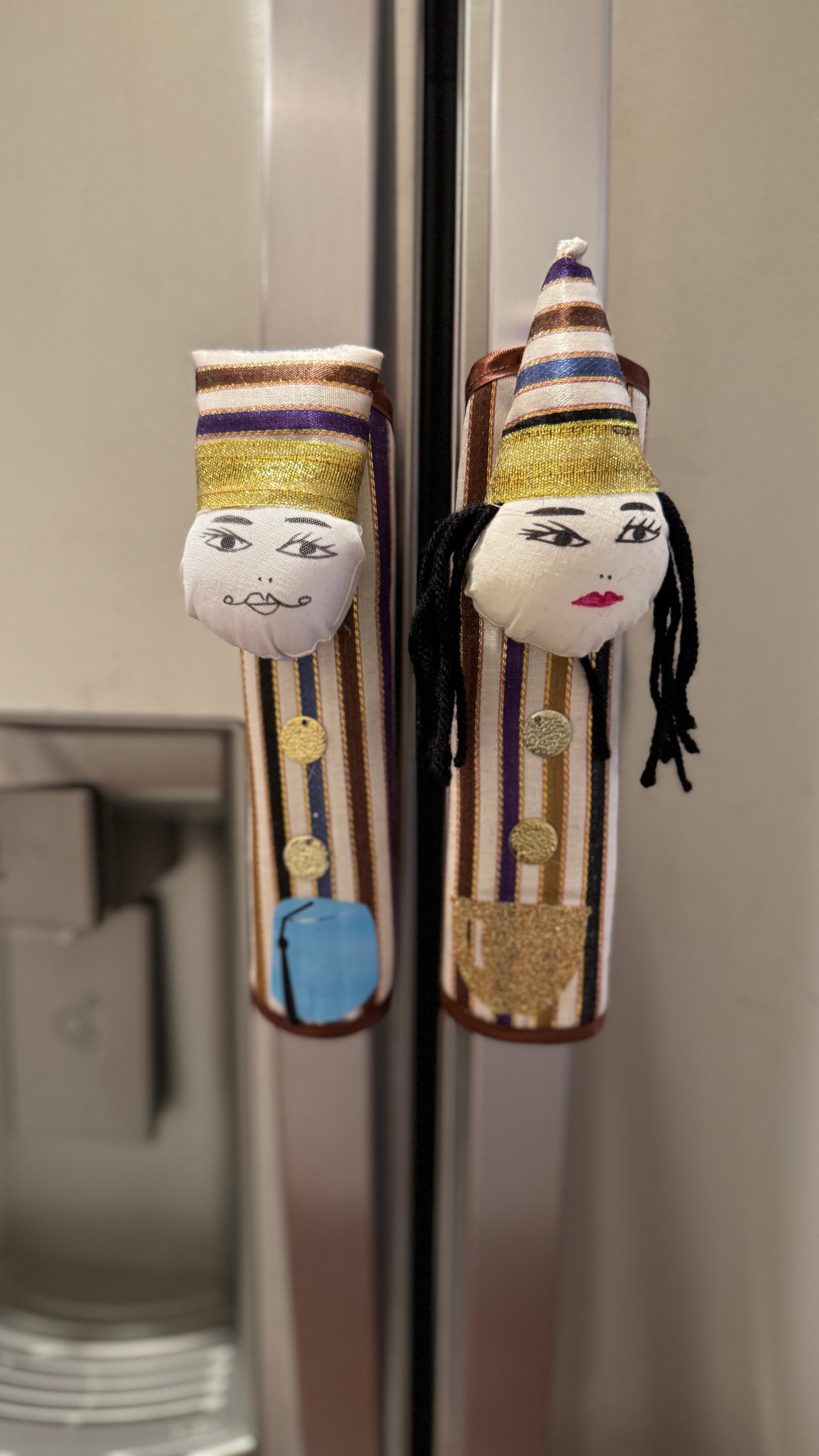 Pair of Fridge handle cover Multicolor