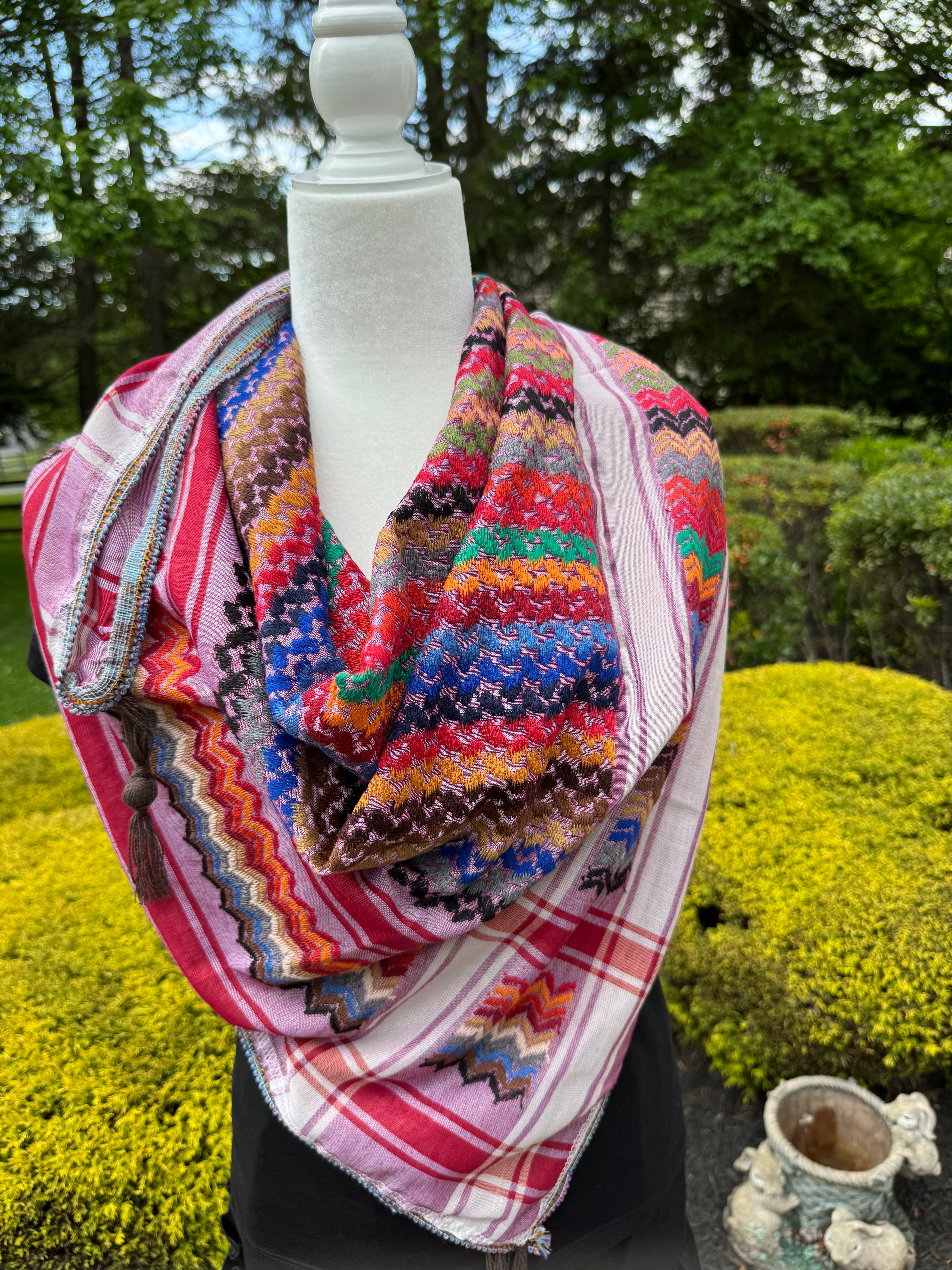 Multi color Keffiyeh, wrap