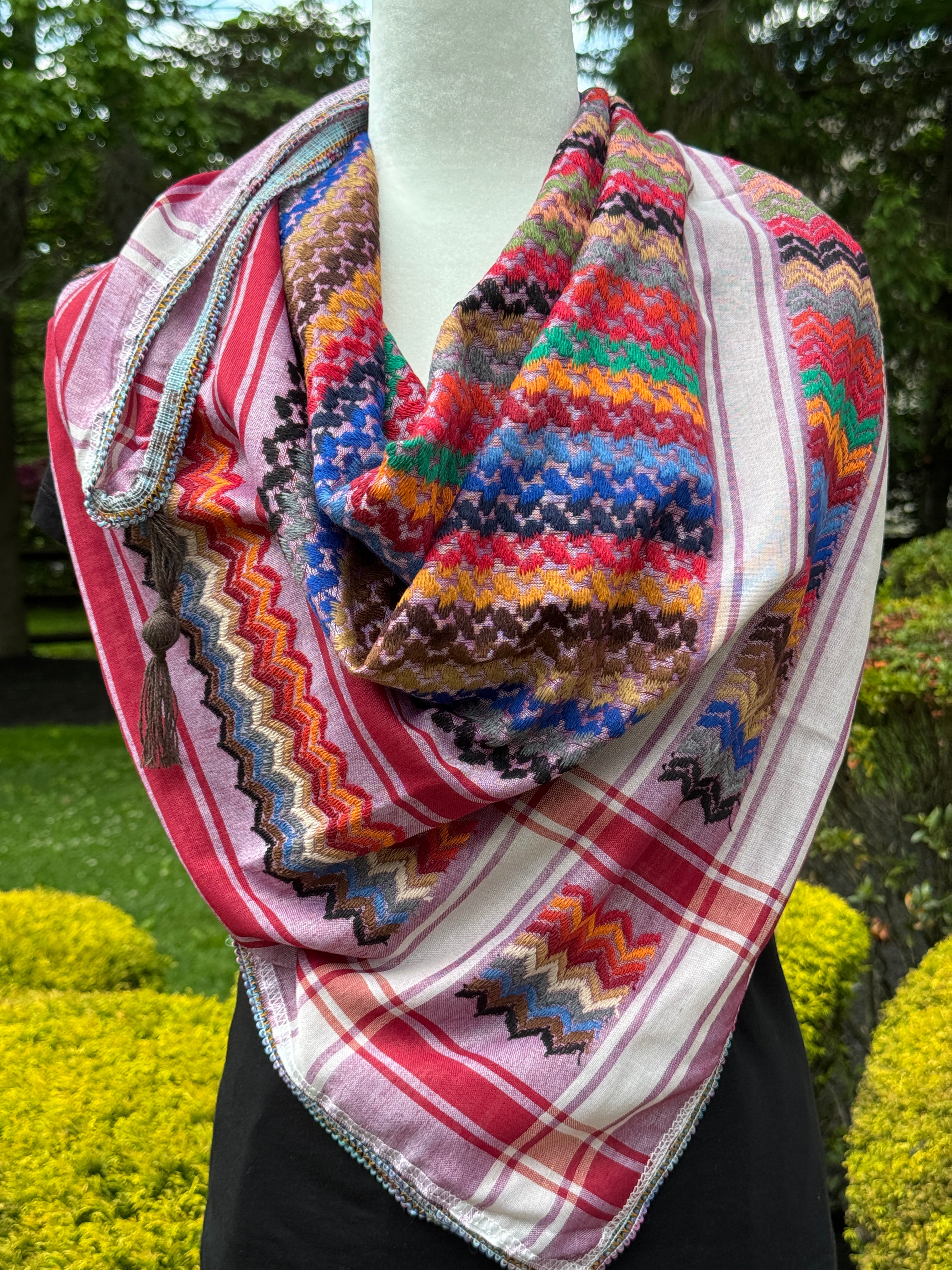 Multi color Keffiyeh, wrap