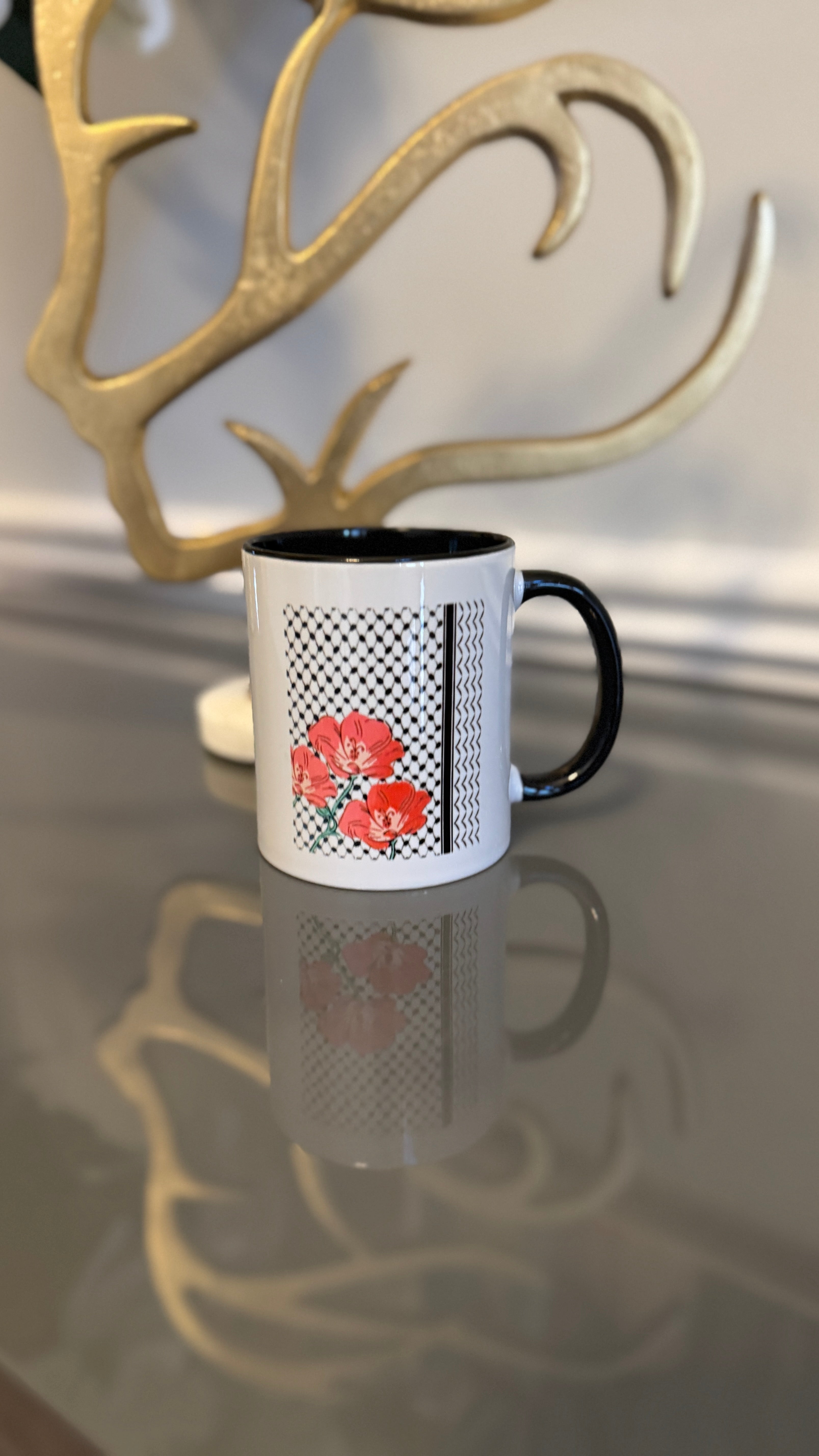 Coffee Mug designed with keffiyeh image design