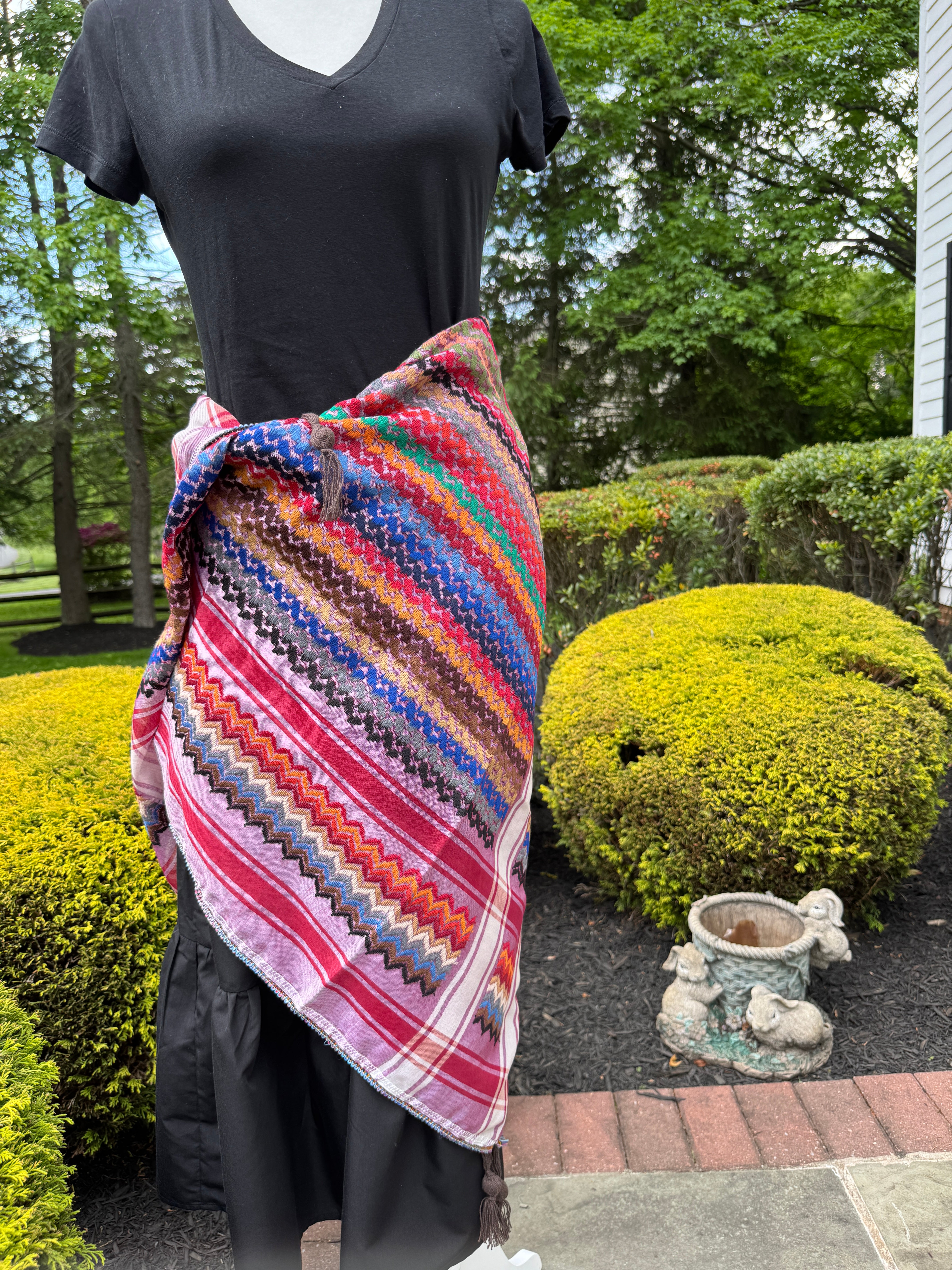 Multi color Keffiyeh, wrap