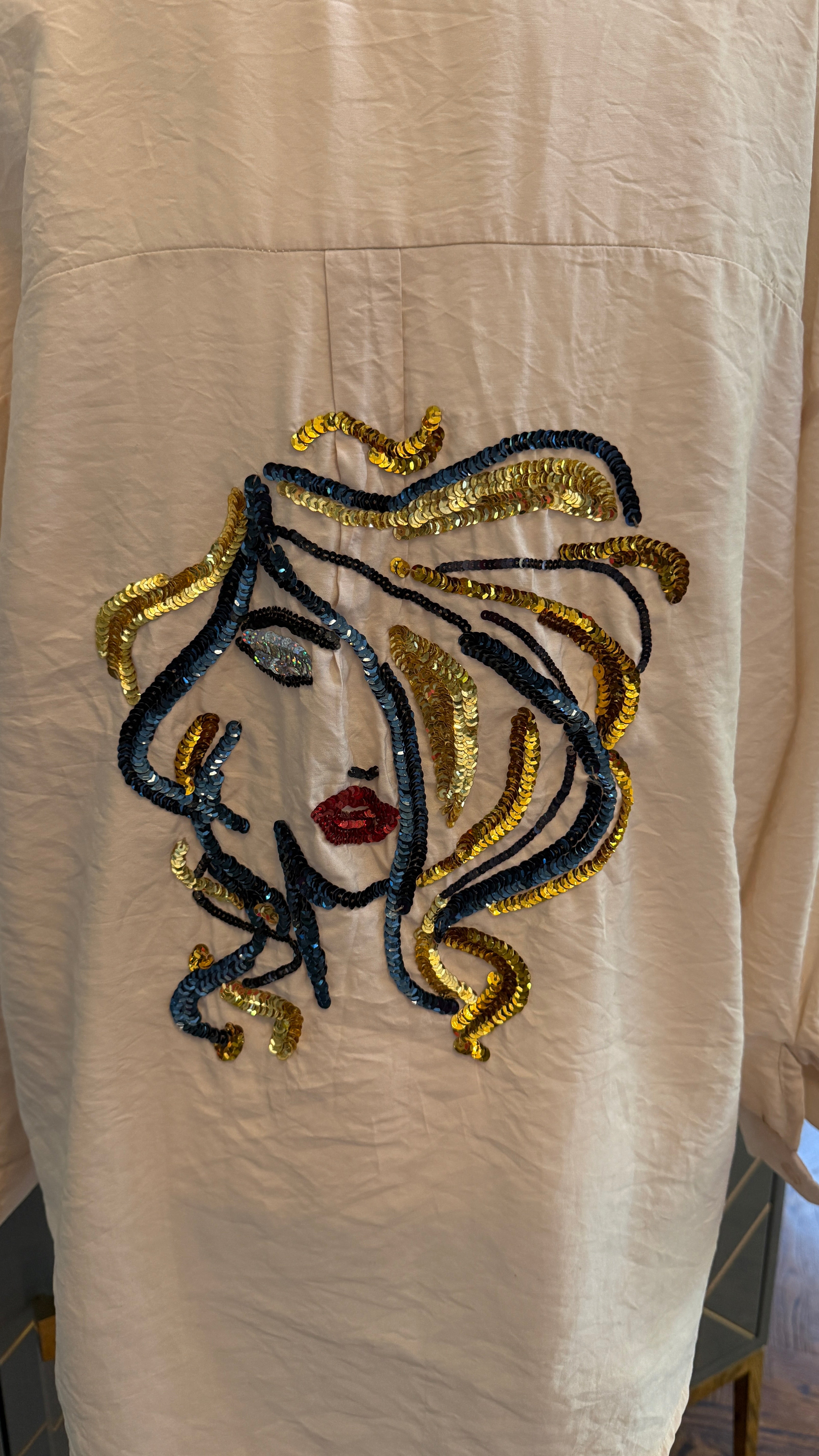 Embellished Shirt with Art theme