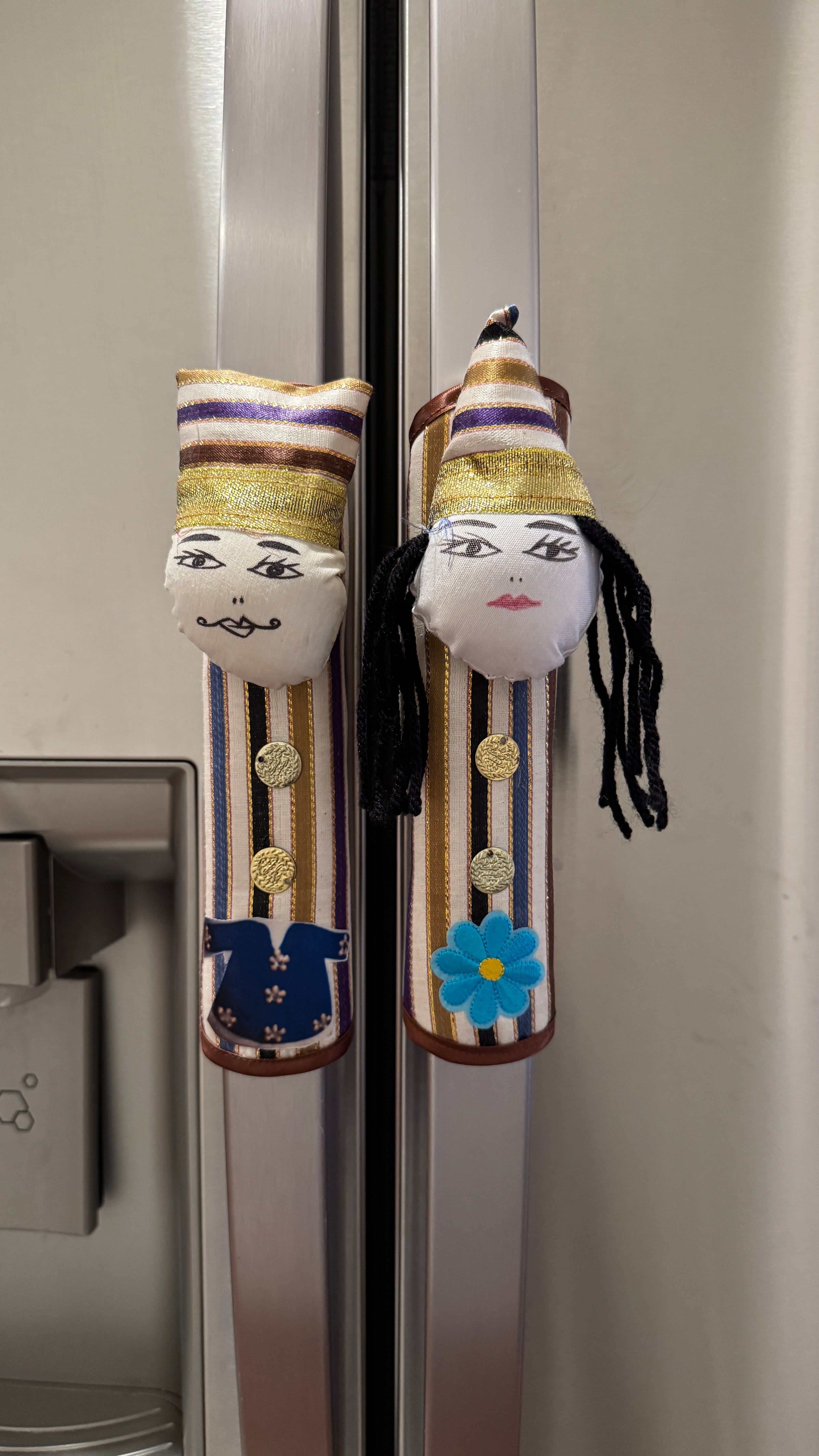 Pair of Fridge handle cover Multicolor