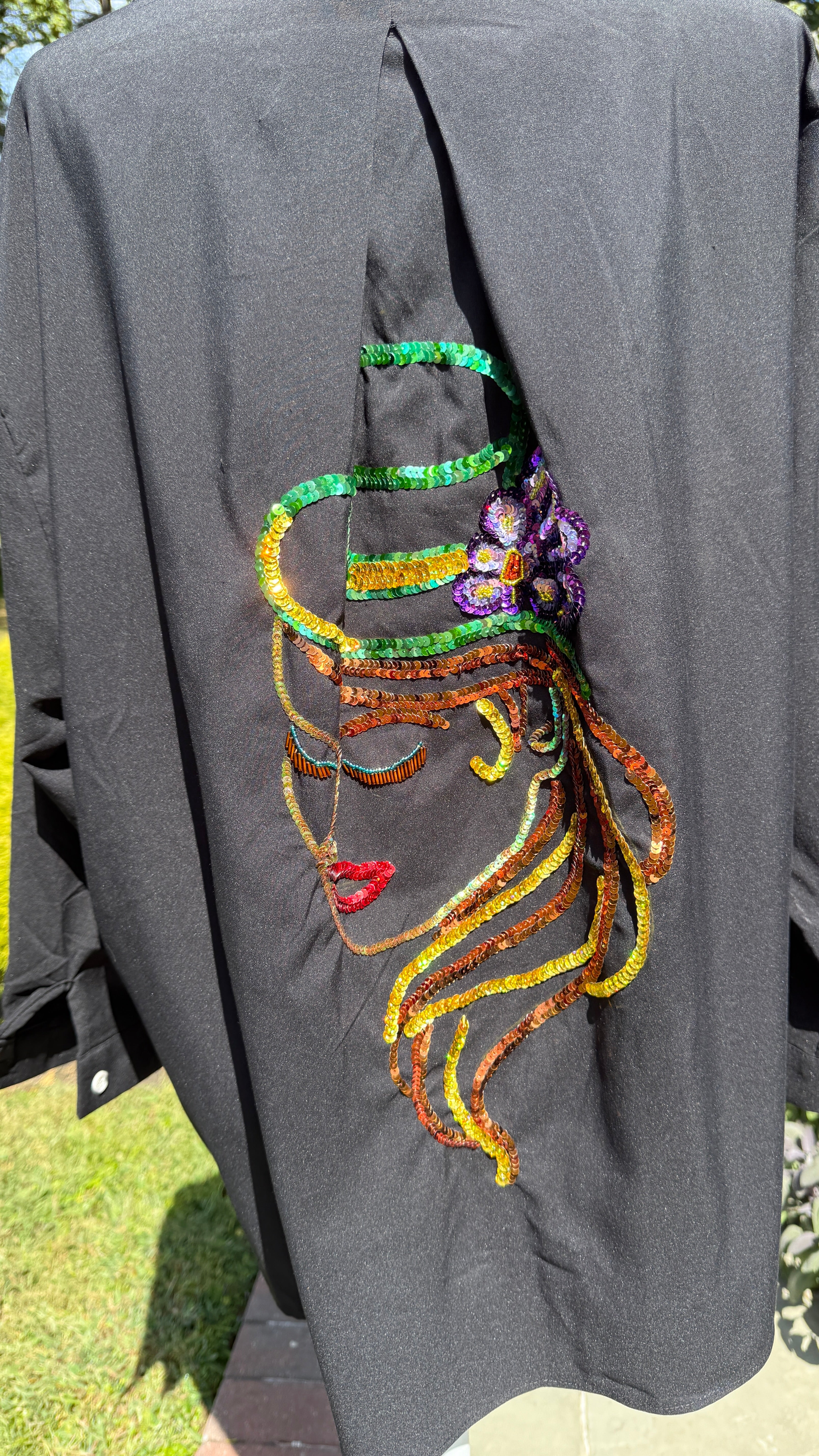 Embellished Shirt with Art theme