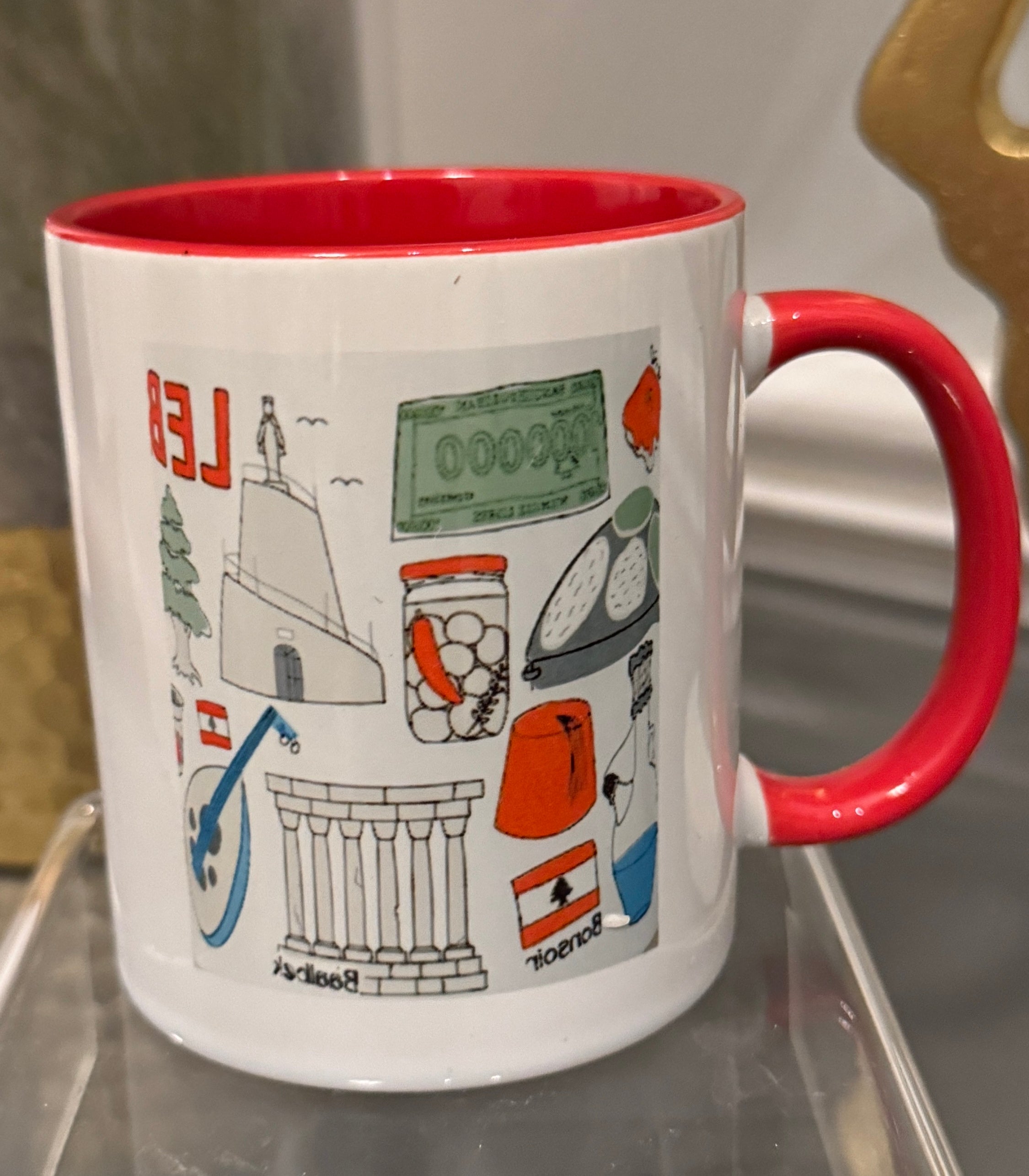 Coffee Mug designed with Lebanese Theme