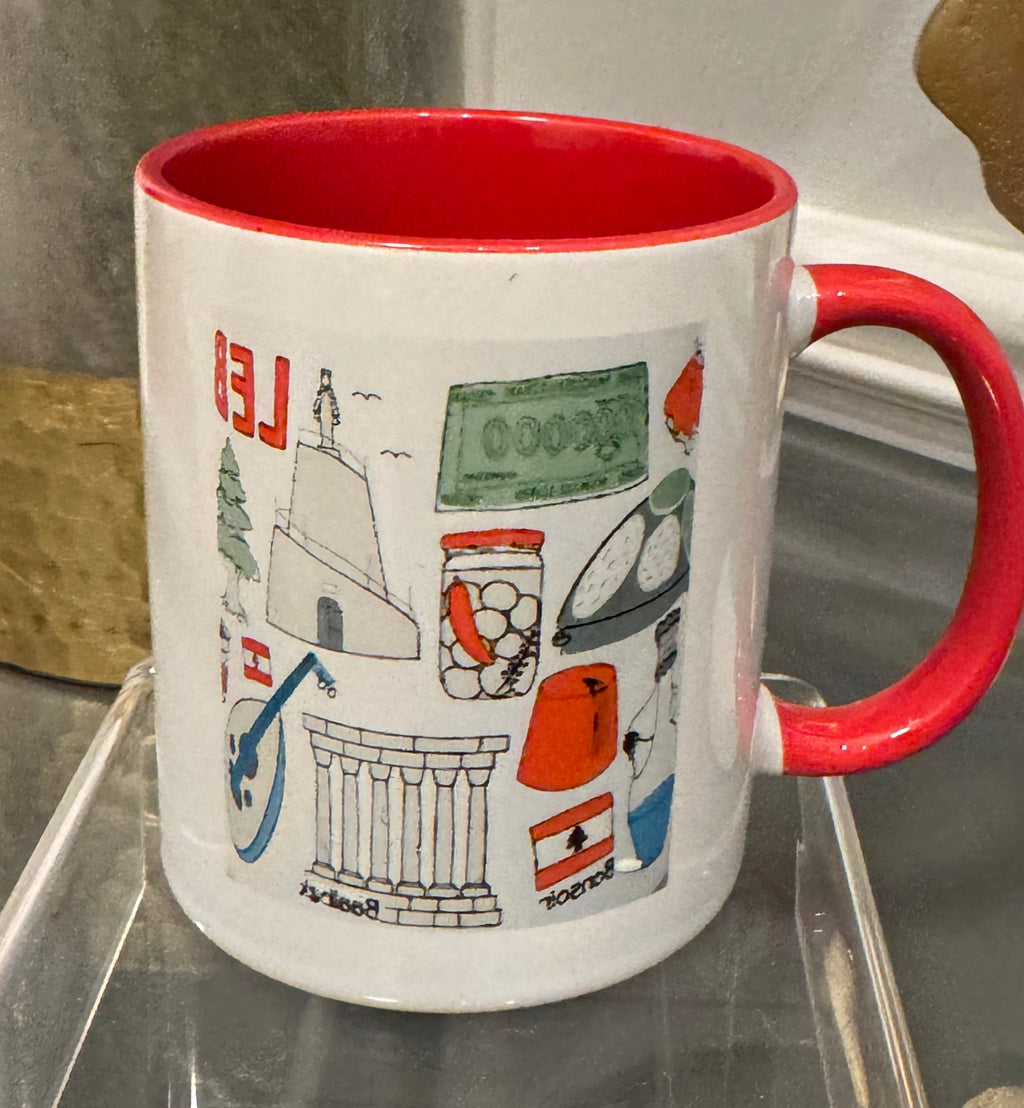 Coffee Mug designed with Lebanese Theme