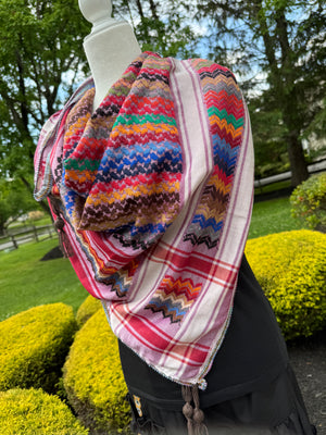 Multi color Keffiyeh, wrap