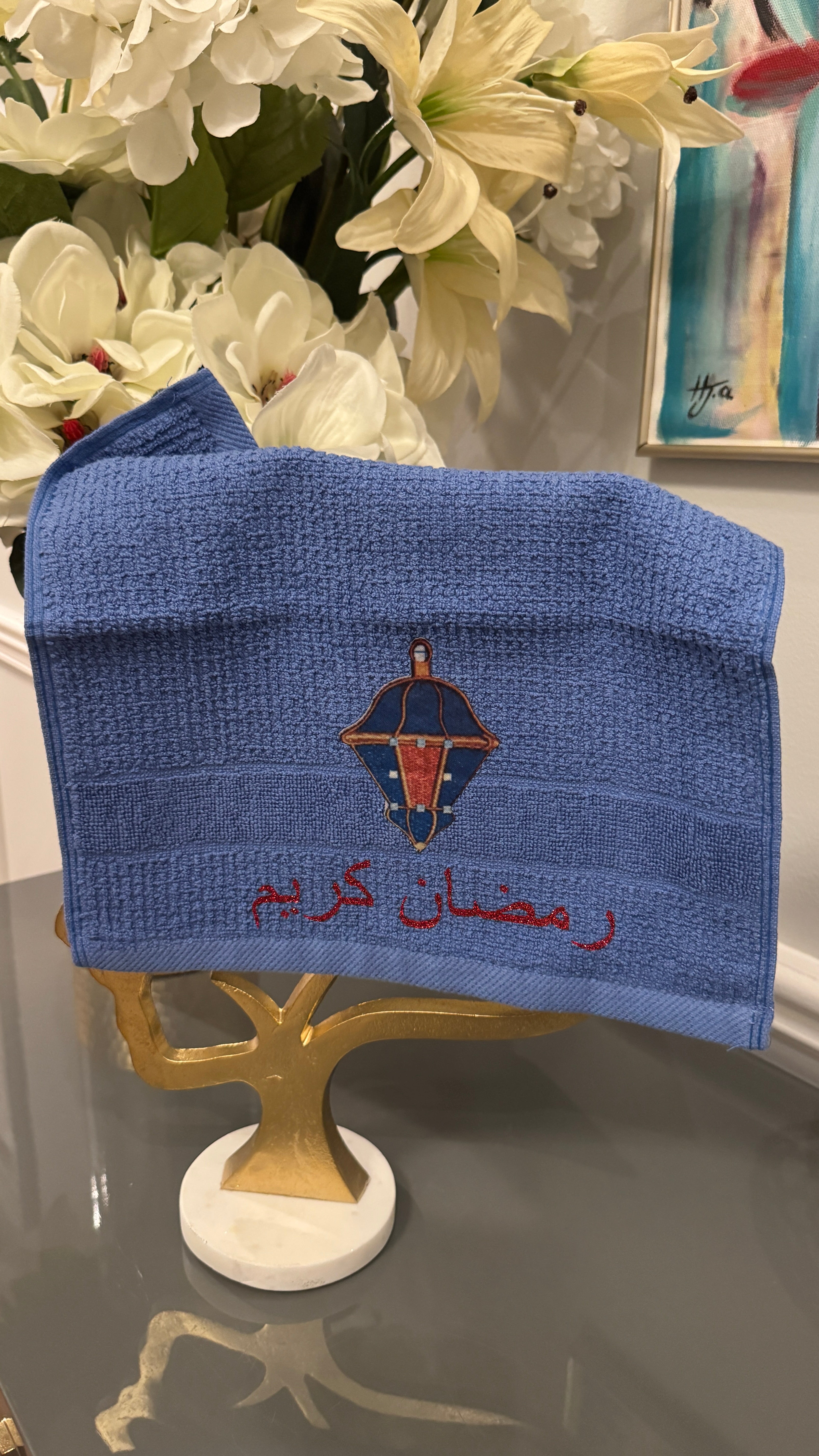 Light Blue Towel Ramadan Musaharati theme.