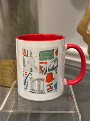 Coffee Mug designed with Lebanese Theme