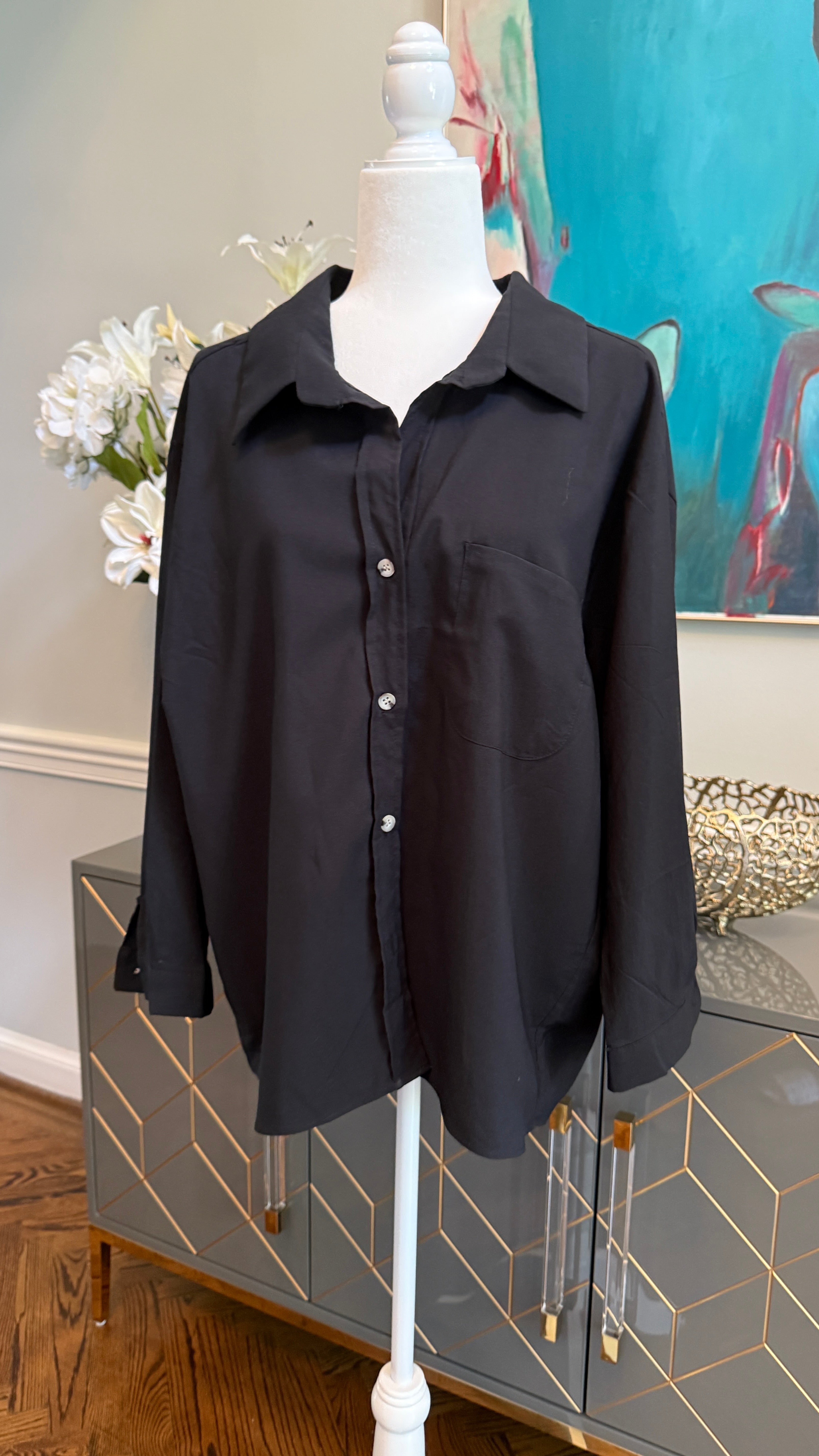 Embellished Shirt with Art theme