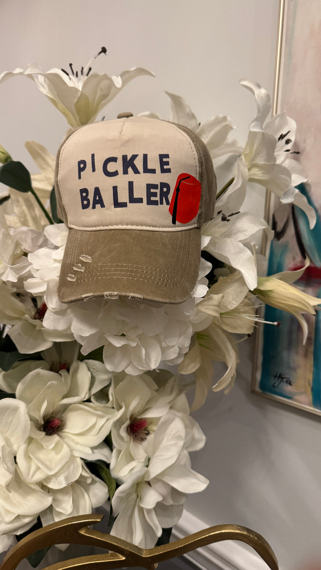 Cap hat pickle ball design and Tarboosh Design