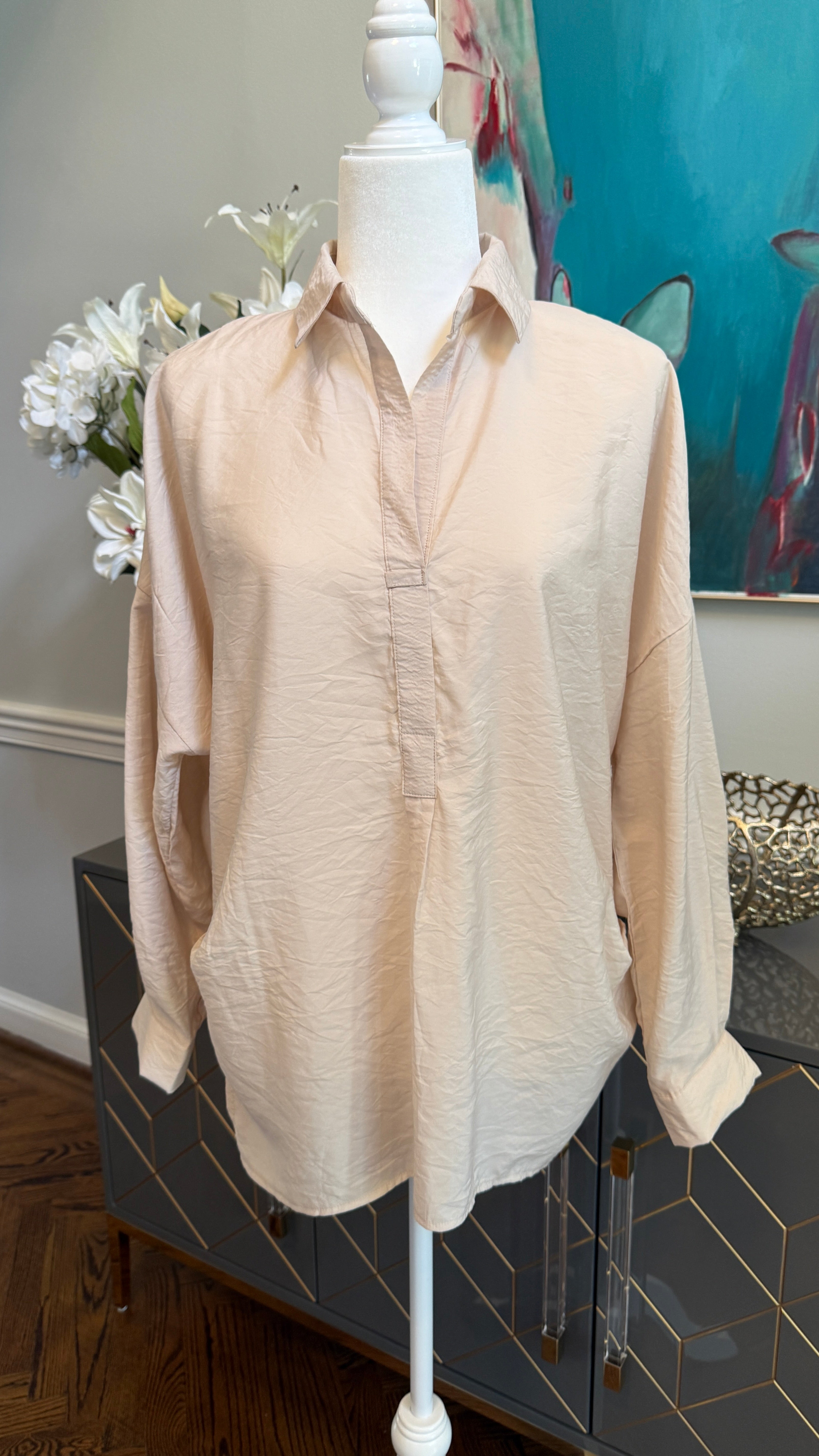 Embellished Shirt with Art theme