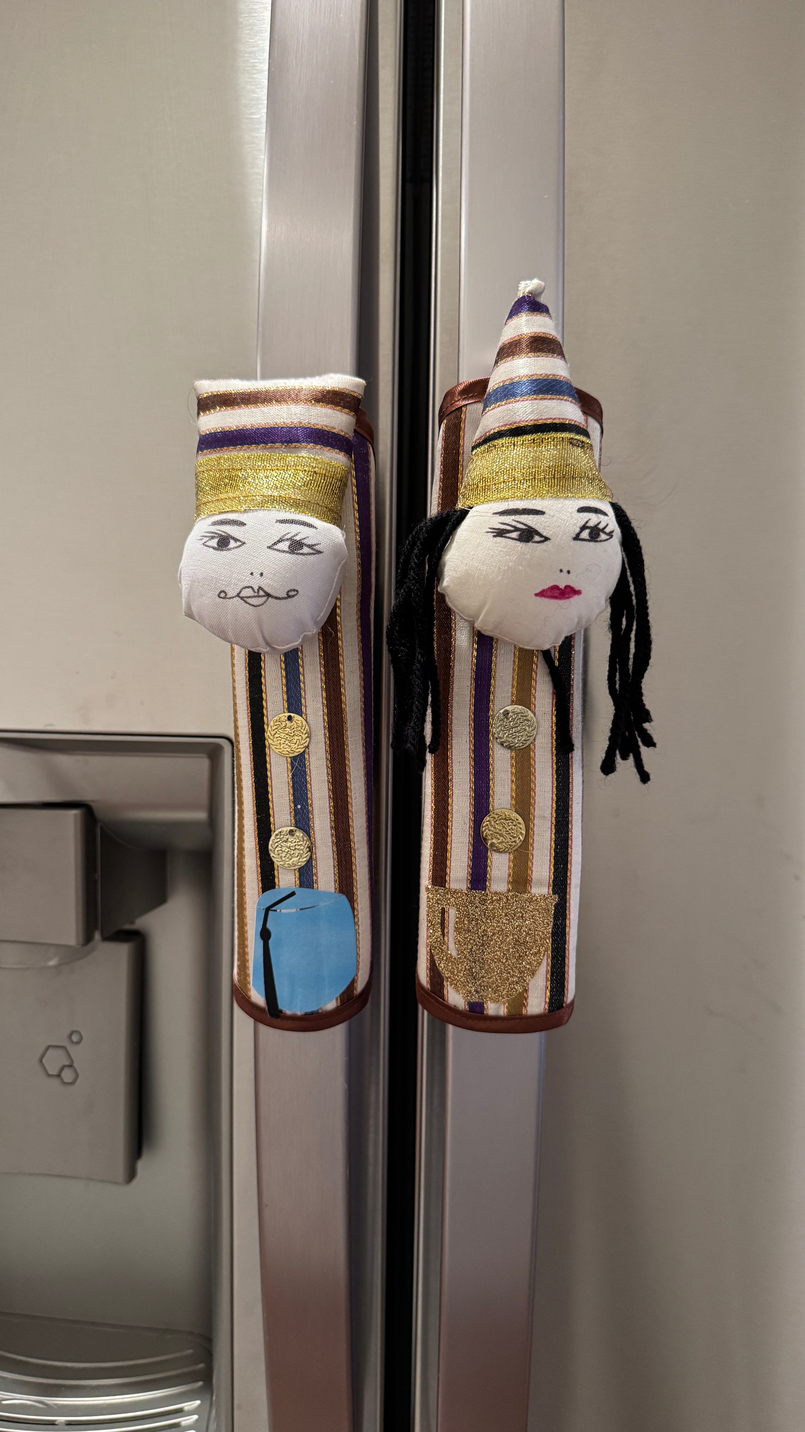 Pair of Fridge handle cover Multicolor