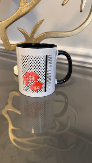 Coffee Mug designed with keffiyeh image design