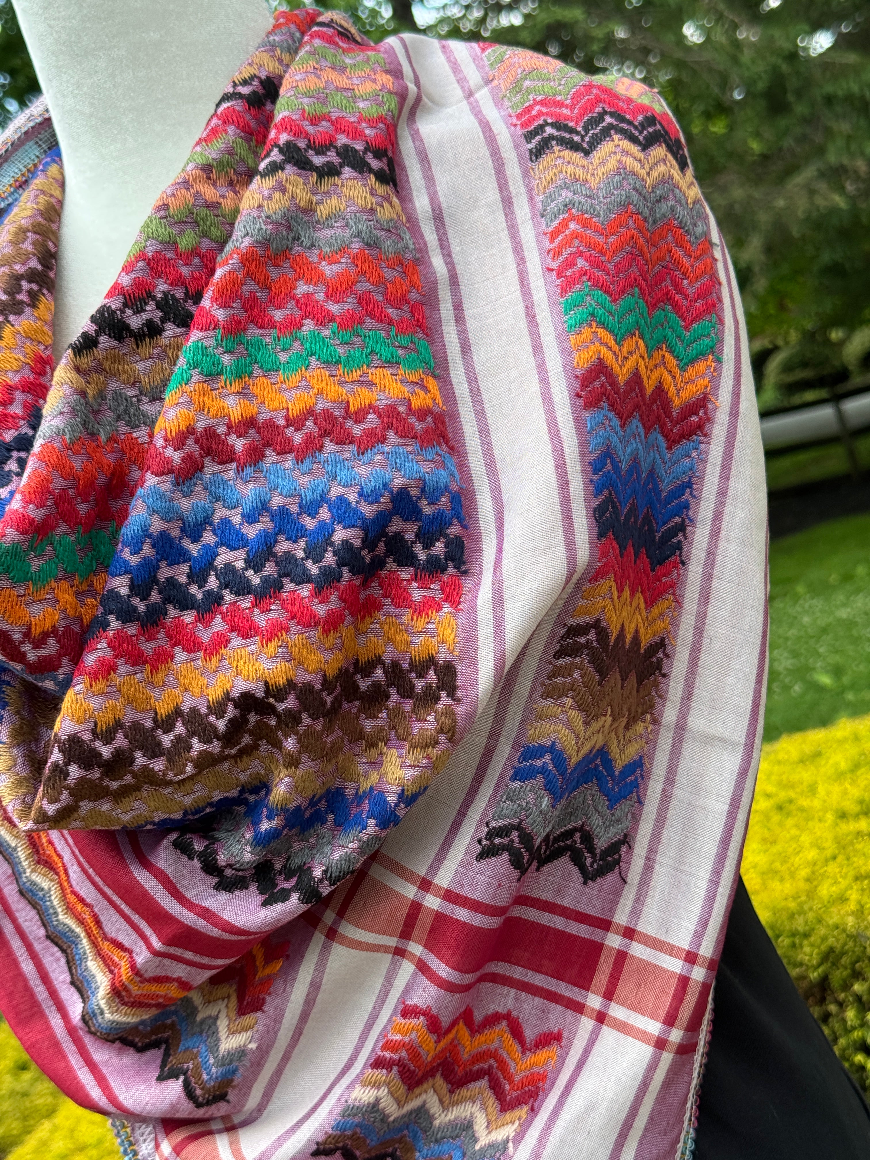 Multi color Keffiyeh, wrap