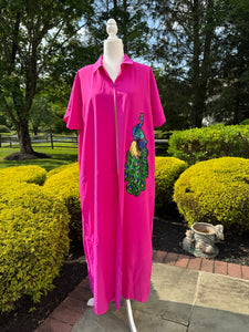Casual Button Design Batwing Sleeve Super Long Shirt , designed with sequins motif.