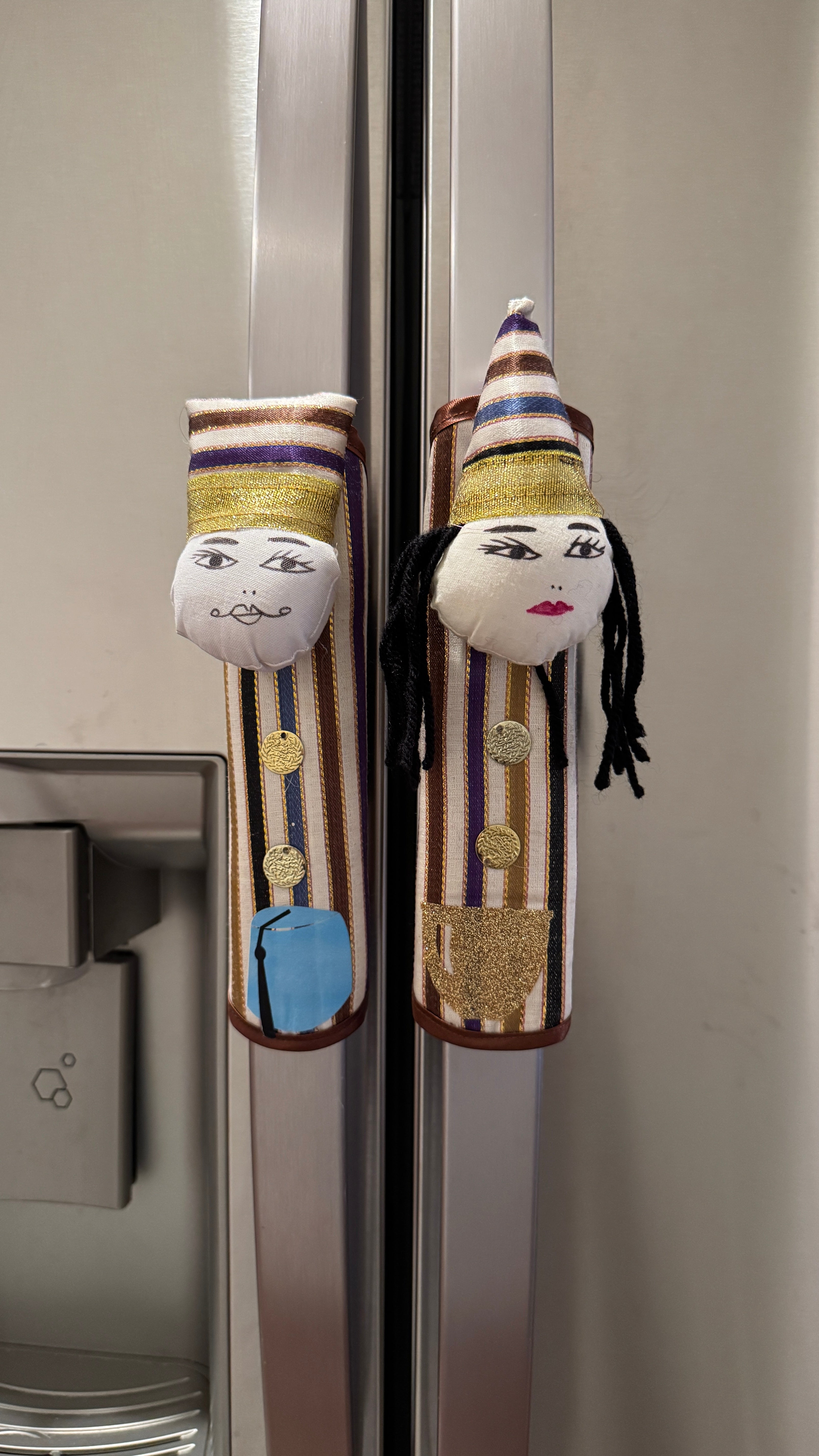 Pair of Fridge handle cover Multicolor