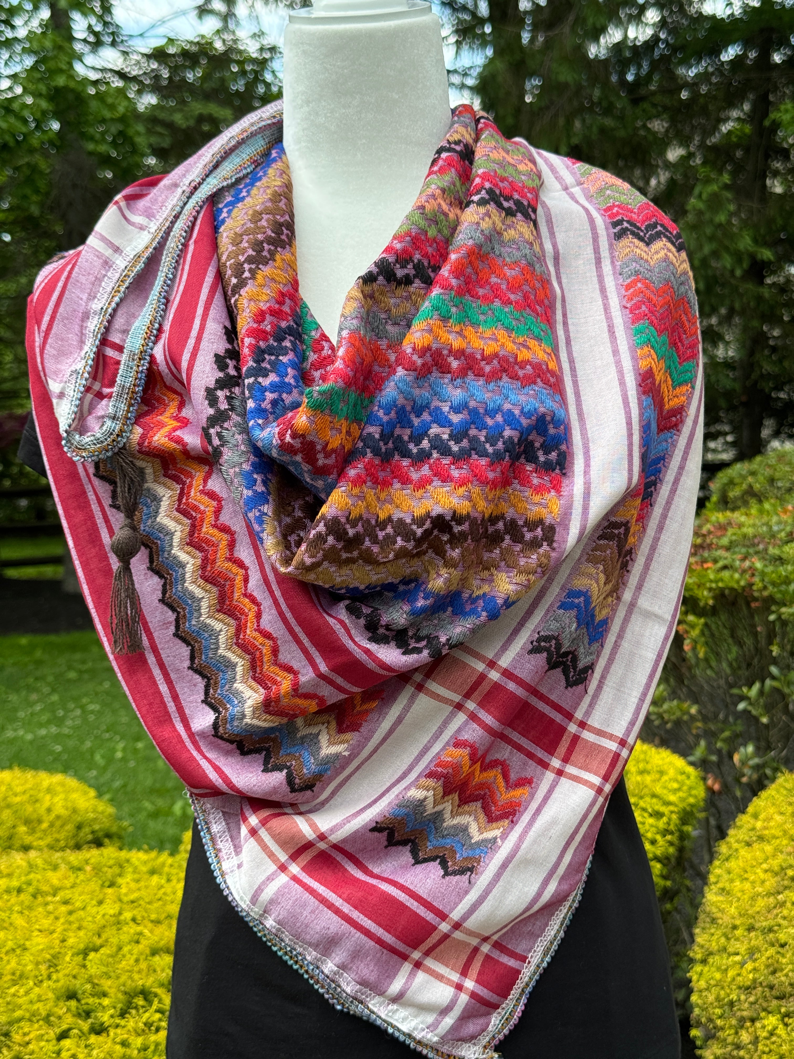 Multi color Keffiyeh, wrap