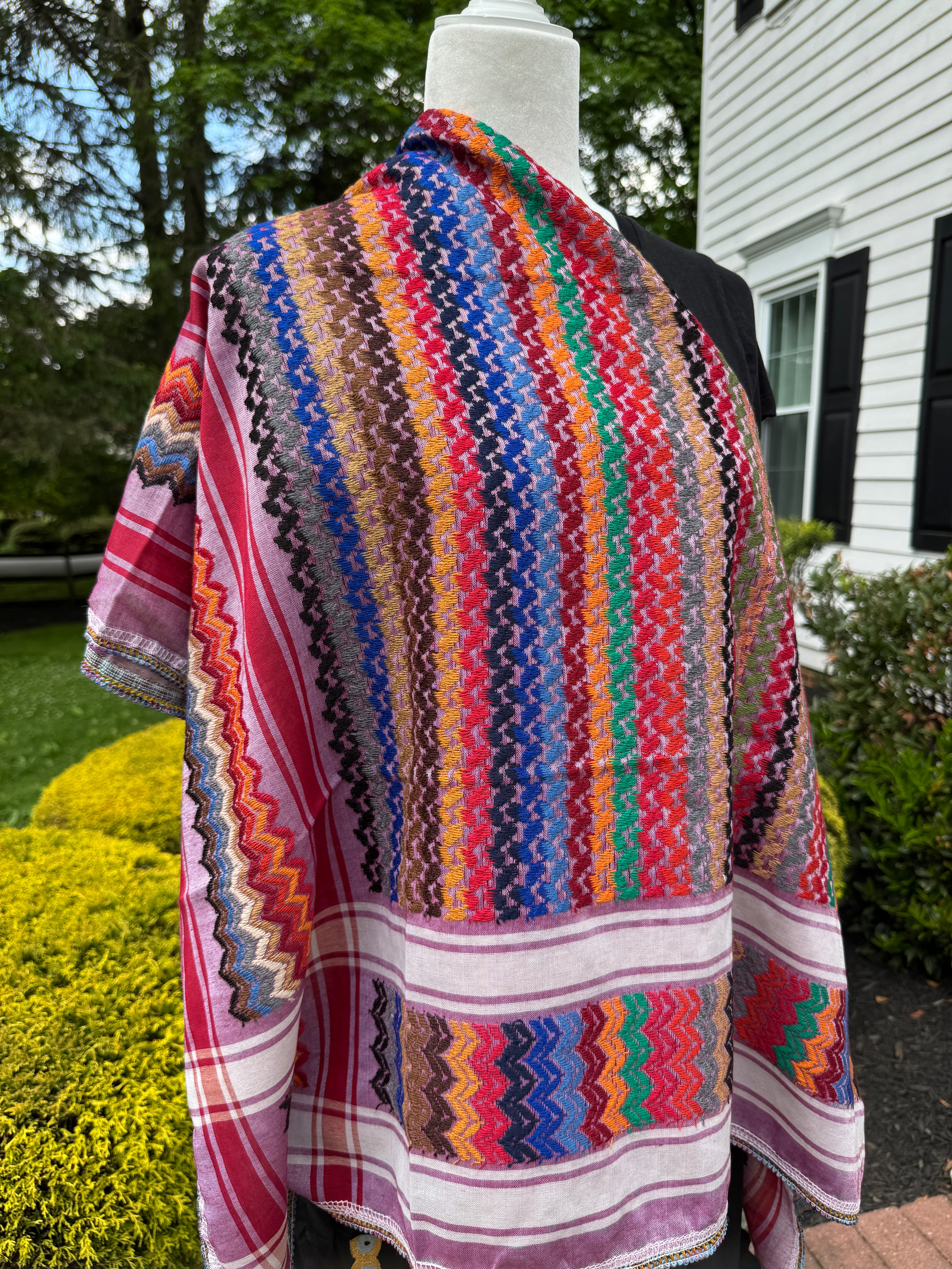 Multi color Keffiyeh, wrap