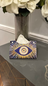 Tissue Box cover design with Evil Eye Design