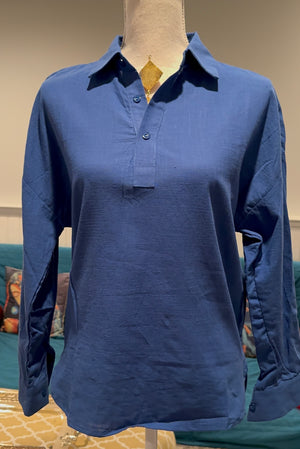 Navy Blue long sleeves shirt