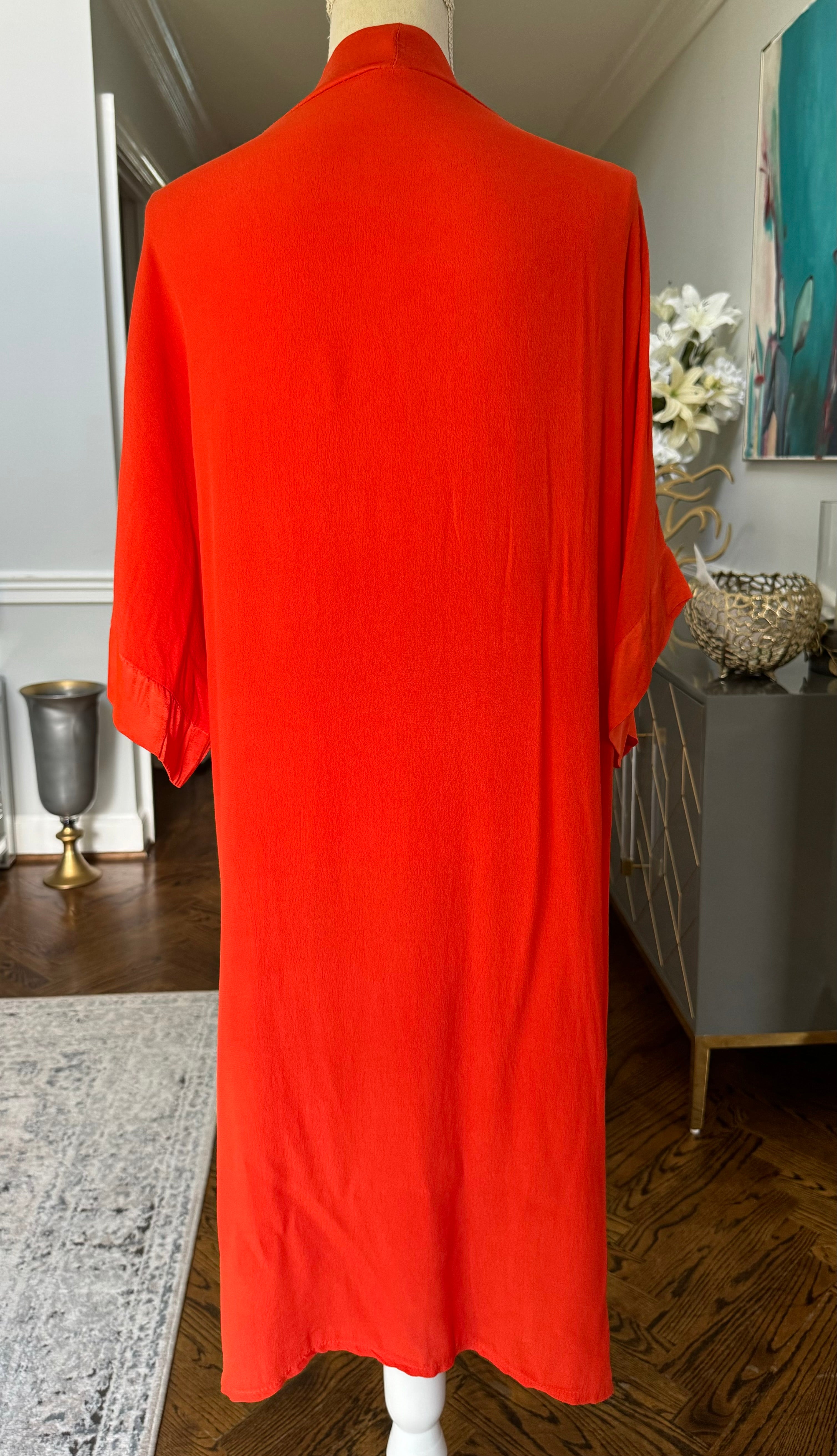 Orange Color open Caftan, kimino