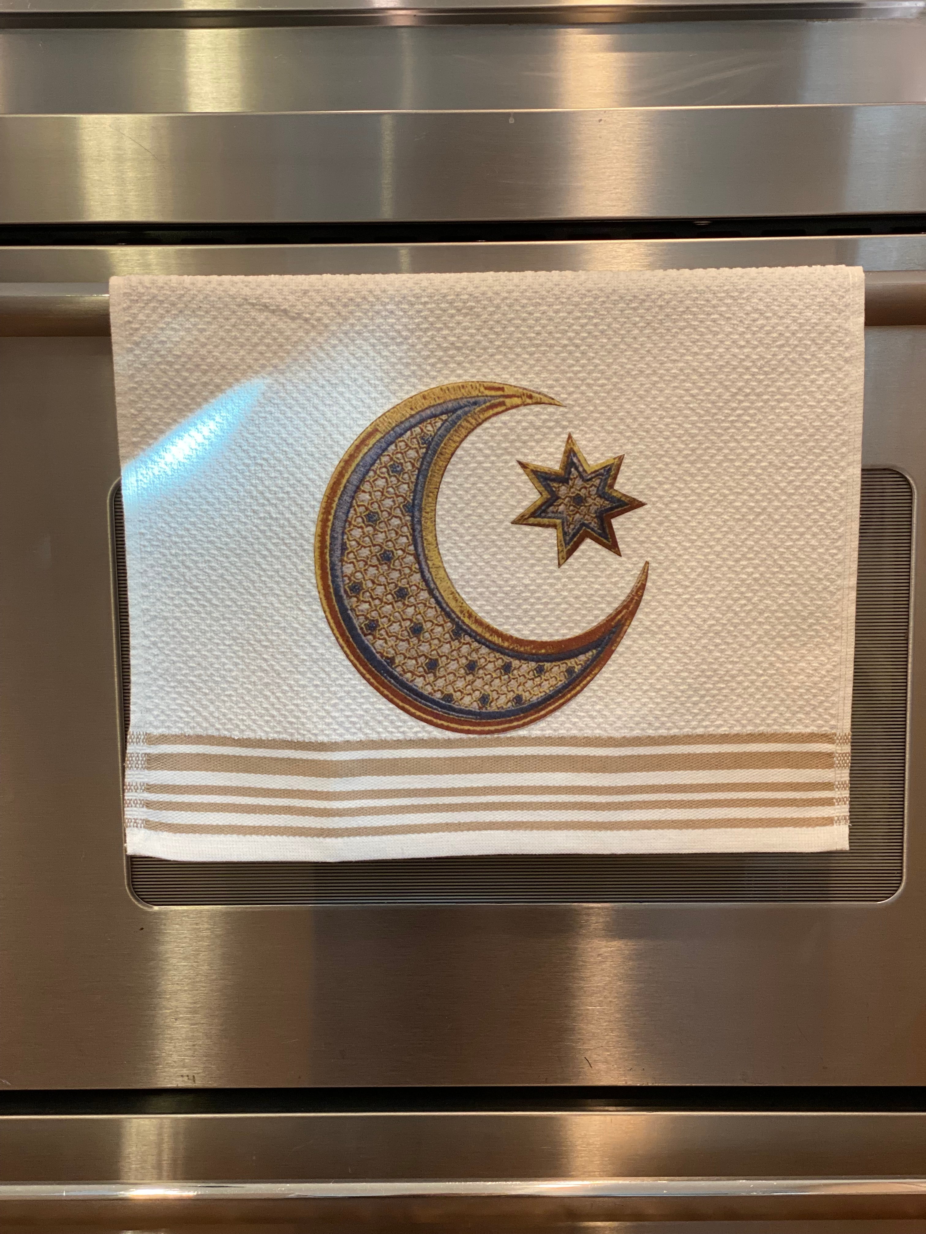 Ramadan Towel Crescent & Star design