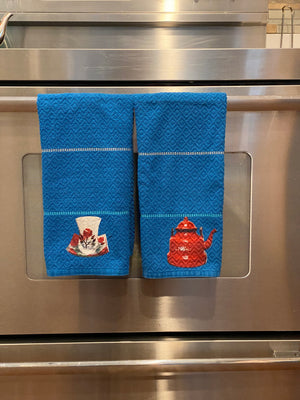 Kitchen towel, blue towel