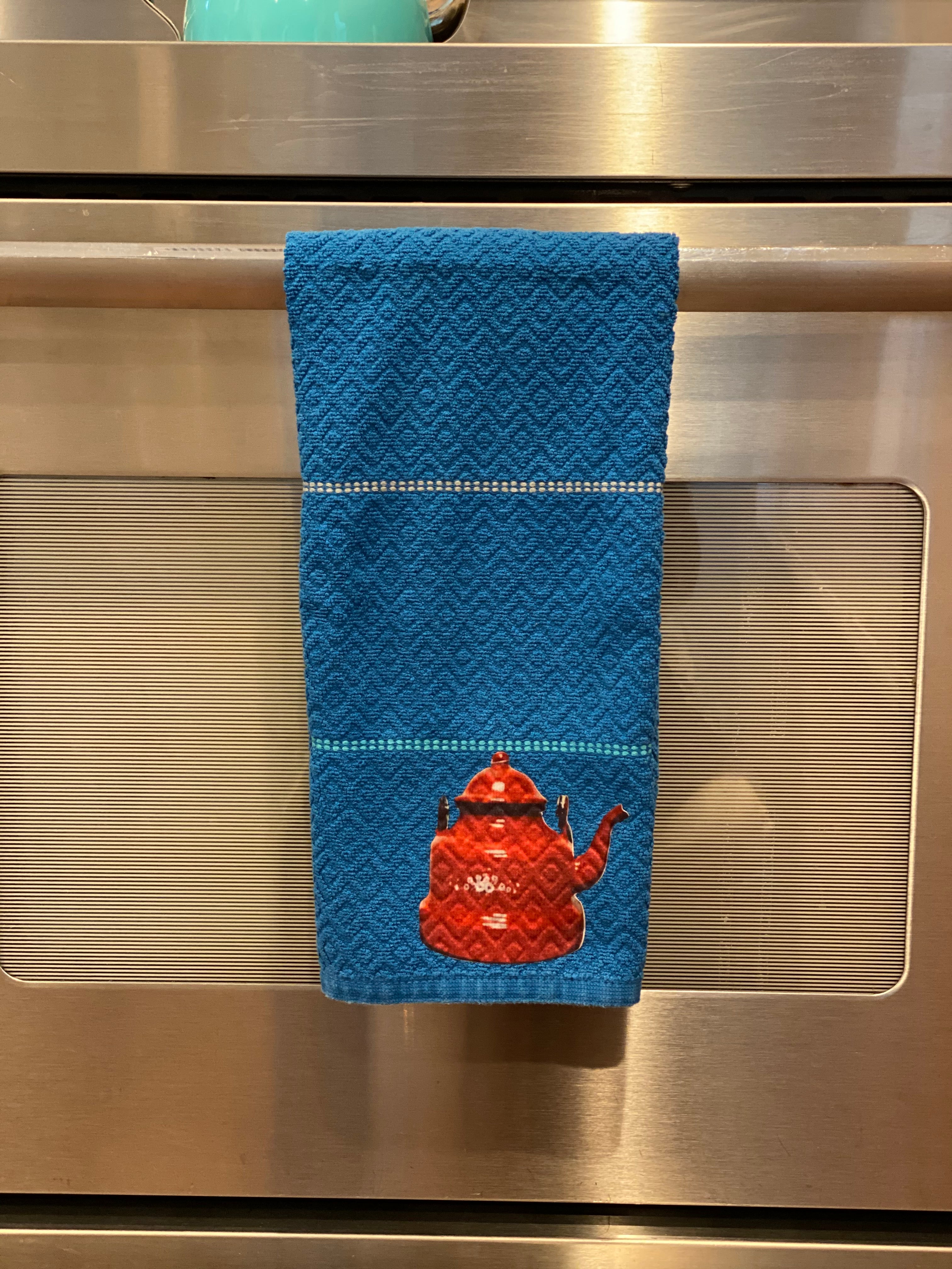 Kitchen towel, blue towel