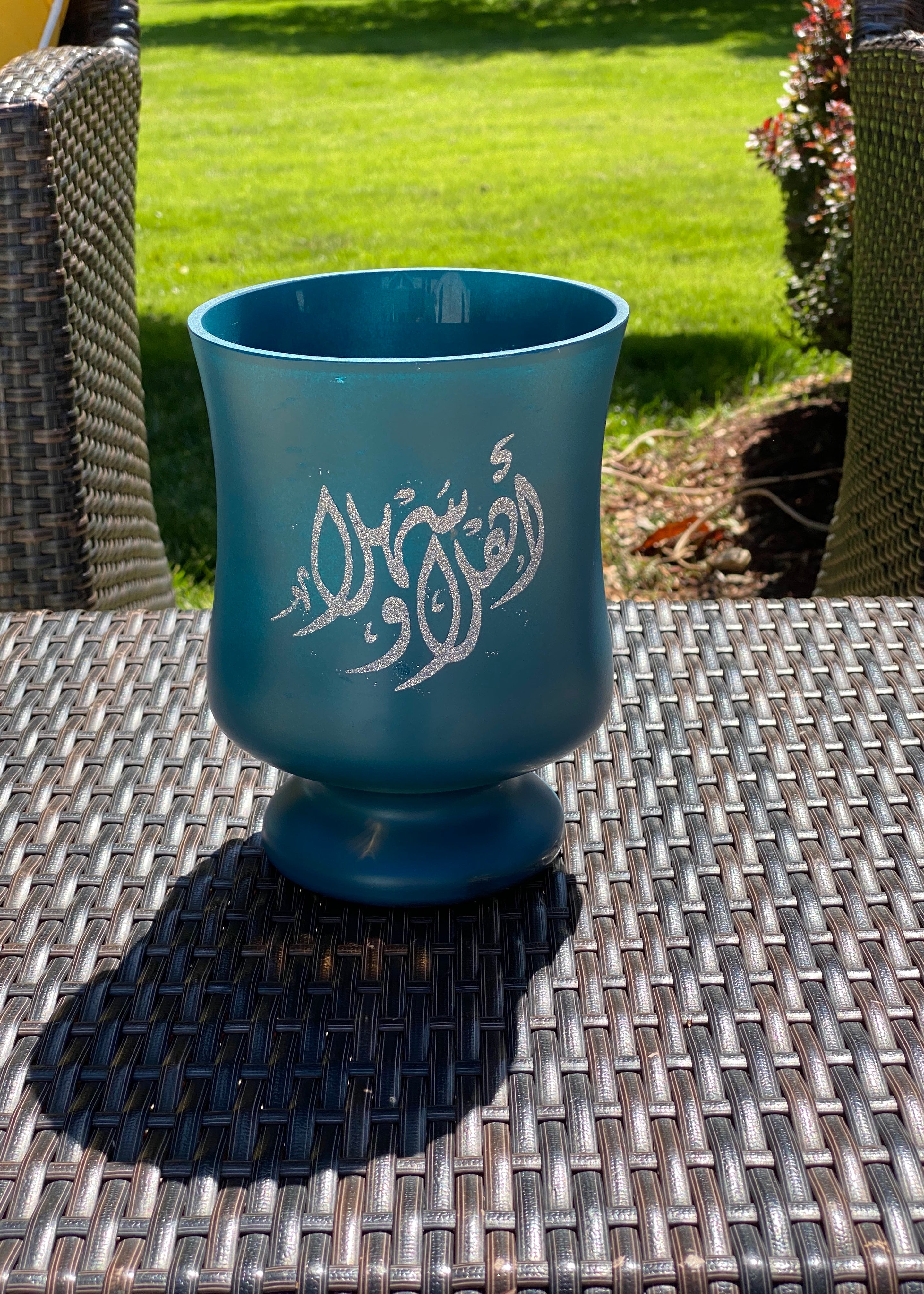 Glass vase flower vase candle holder