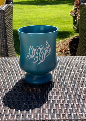 Glass vase flower vase candle holder