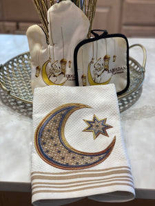 Ramadan Towel Crescent & Star design