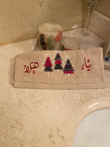 Christmas towels, cotton towels