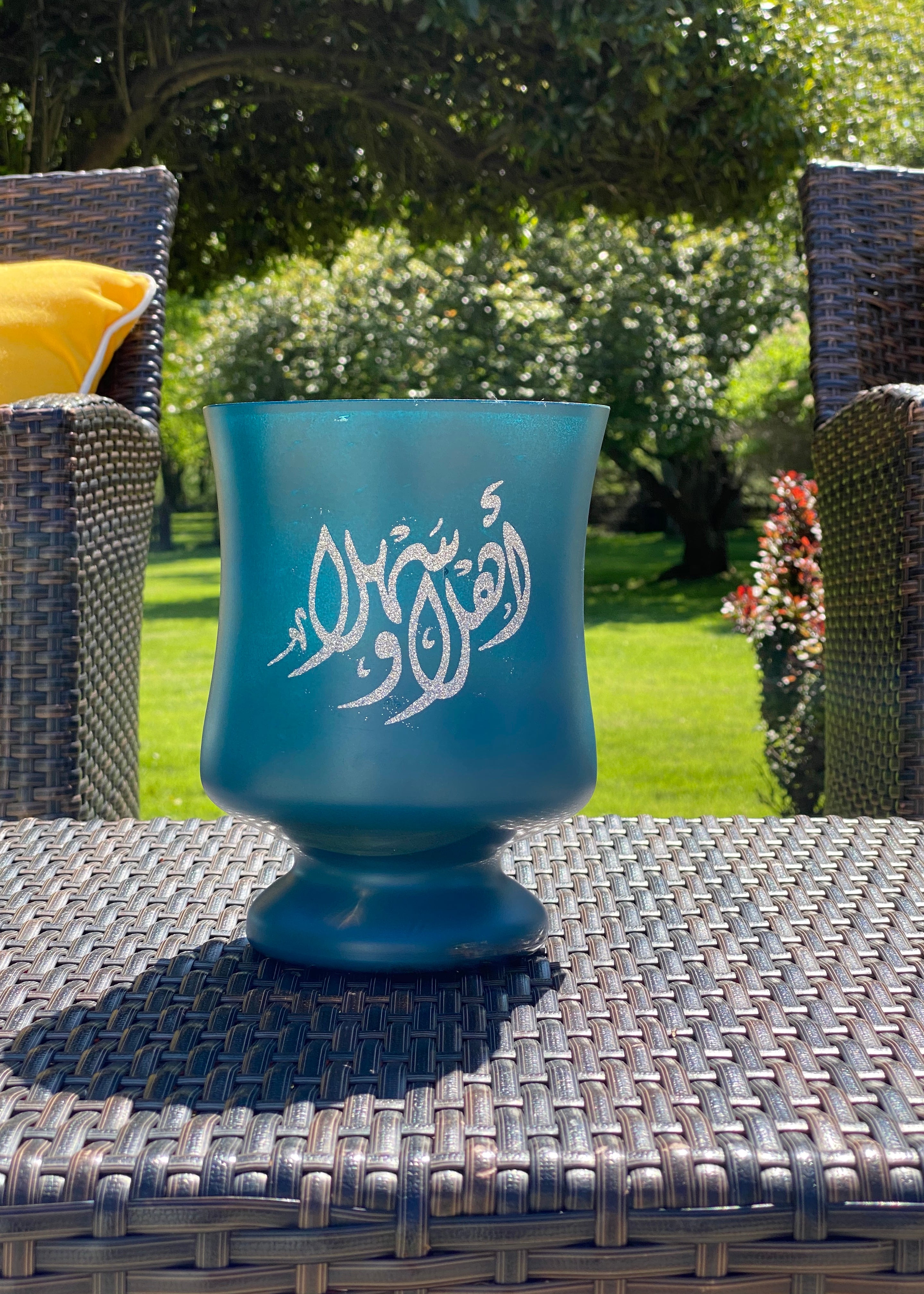 Glass vase flower vase candle holder